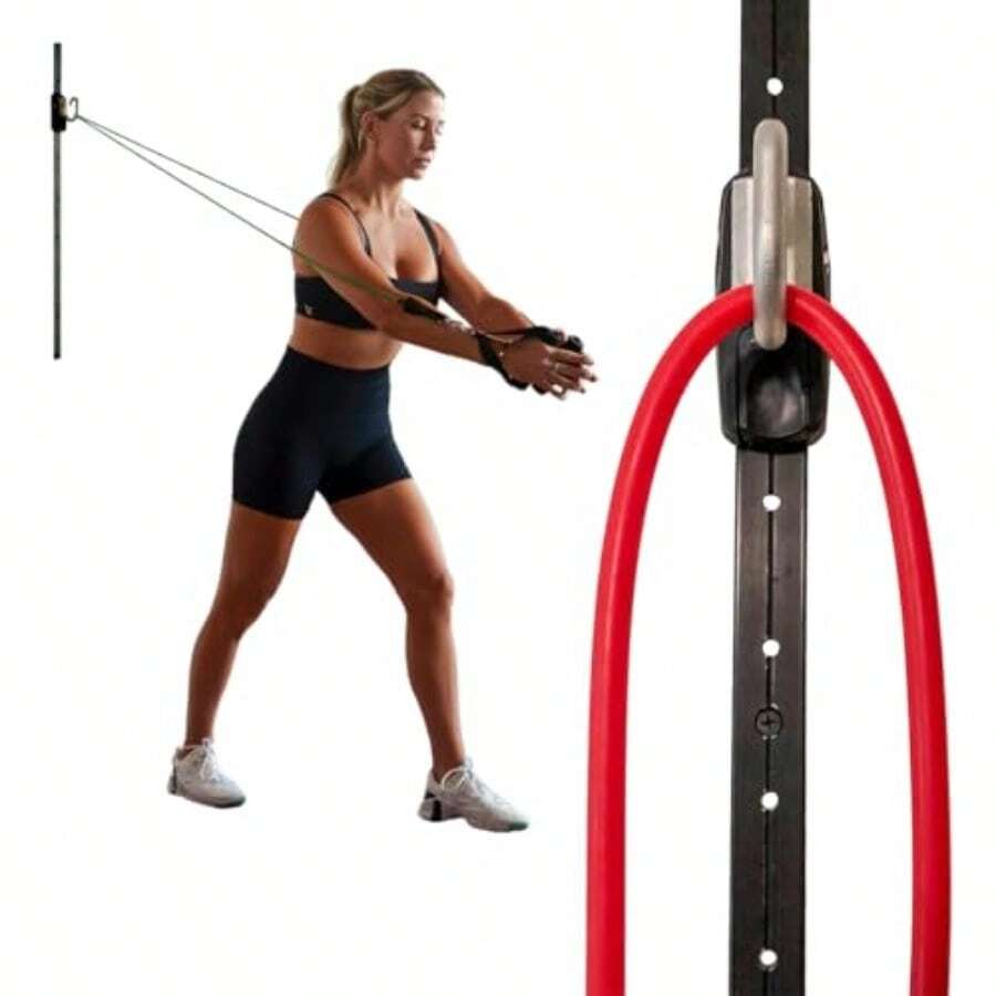 Space Saver Gym Resistance Bands Exercise Equipment For At Home Fitness Workout Resistance Band Wall Anchor For Kinetic Bands With 1 Rail 1 Rail Car - Without Resistance Bands - View 1
