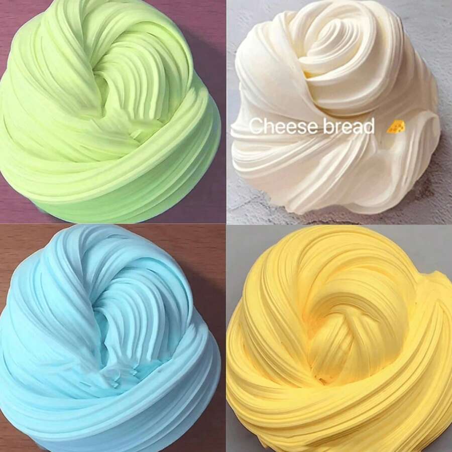 Bộ 1/4 slime tinh thể có mùi thơm, mềm mại và không dính, giúp giảm căng thẳng, đồ chơi đất sét bong bóng slime vui nhộn, đạo cụ tự làm slime giảm căng thẳng, đồ chơi độc đáo cho tiệc sinh nhật và sự kiện. - Nhiều màu - Xem 1