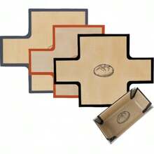 LDQ 可重复使用硅胶面包烘焙垫 - 不粘，耐热高达 356°F (185°C)，适用于 9x5 英寸/1.5 磅面包模具，易于清洁家用酵母面包、酸面包和速成面包烘焙托盘（兼容面包模具） - 彩色 - 查看 9