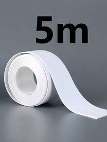 1 Roll Mold-Resistant PVC Self-Adhesive Sealing Tape, Waterproof Anti-Moisture Caulk Tape Sealant, Durable Acrylic Backed, Suitable For Bathroom, Bathtub, Toilet, Kitchen Sink, Wall Sealing - Multicolor - View 13