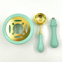 1set Wax Seal Warmer Kit, Wooden Wax Seal Furnace With Melting Spoon+ Wooden Handle,Seal Wax Melting Furnace Tool For Melting Wax Seal Beads Or Sealing Wax Sticks - Multicolor - View 19