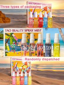 40ml Brazil Beach Series Spray Gift Set, Limited Edition Aromatherapy Air Freshener. Janeiro Multi-Layered Natural Fragrance To Enhance Happiness, Releasing Elegant Sunflower, Citrus, Coconut, Vanilla, Woody, And Ocean Beach Scents. Suitable For Dates, Parties, Gatherings, Travel, Home, Hotel, Office Use. Perfect Christmas Gift. - Mixed Fragrance - View 9