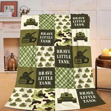 Camouflage Pattern Blanket, Soft Lightweight Throw Blanket, Air-Conditioned Room Blanket, Warm Nap Blanket For Home Office Travel Camping Same Day Cooling Print Flannel Flower Soft Comfortable Warm Napping Throw Dino Blanket,Men Gift,Boyfriend Gift Christmas,Blanket Gifts - Multicolor - View 42