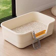 1 hộp vệ sinh cho mèo nhiều kích cỡ, kiểu dáng bồn tắm, không gian rộng rãi, thiết kế bán kín mở bên hông, nội thất rộng rãi, thiết kế nâng cao và dày dặn để tránh tràn, được làm từ chất liệu bền chắc, kiểu dáng tối giản, có nhiều màu sắc, phù hợp cho mèo con, mèo trưởng thành và các hộ gia đình nuôi nhiều mèo. - Trung bình - 49*38*13cm - Xem 11