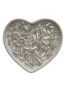 Bead Spacers 100/200 Pcs Shell, Star, Teardrop, Flower And Other Shapes Pearly Jewelry Crafts - Drop - Approx. 6x10mm - View 2