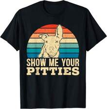 Camiseta unisex para amantes de los pitbulls de Rude Dogs - Negro - Ver 1