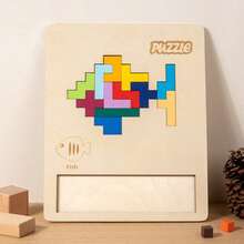 1pc Children's Puzzle: Suitable For 3-6 Years Old Boys And Girls, Educational Toy, Parent-Child Interaction, Board Game, Large Building Blocks, 3D Flat Puzzle Blocks, Develop Thinking Skills, Children's Intelligence Development, Educational Toy, Puzzle Solution Picture, Tabletop Game, Improve Children's Concentration, Parent-Child Interaction, Holiday Gift - Multicolor - View 21