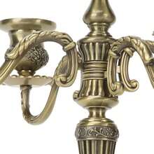 Samst Candelabro de Candelabro, Antiguo Alto 5 Brazo Candelabro Portavelas Exquisito Candelabro Portavelas para el Festival del Banquete de Boda en Casa - 1 - Ver 5
