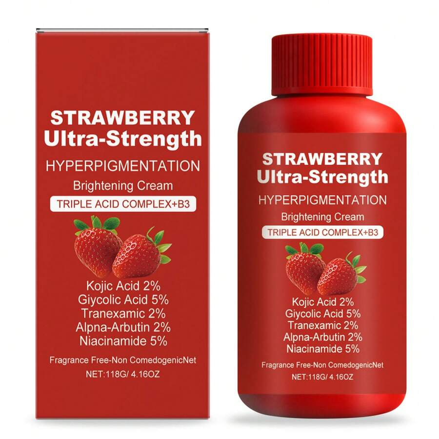 118克草莓亮肤保湿霜，补水保湿，防止干燥，清爽不油腻。适合所有肤质。 - 彩色 - 查看 1