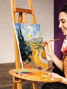 A Multi-Piece Set Of Combination Oil Painting Frames/Pre-Stretched Canvas Boards, White Base Coat, Suitable For Acrylic And Oil Paints, Suitable For Beginners To Professionals, Evenly Stretched For Easy Artistic Creation, Tempera Painting, Art Supplies For Artists, Professionals, And Adults - School Supplies, School Painting Supplies, Sketching Supplies, Art Supplies, Holiday Gifts.