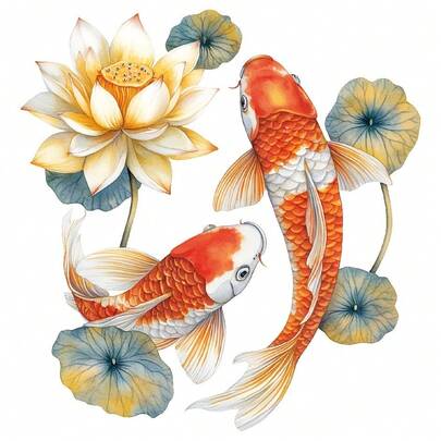 1张/2张/3张中国风莲花锦鲤新年装饰热转印贴纸，适用于DIY T恤、连帽衫、裤子、背包、手提袋和复古棒球帽，防水耐用塑料贴纸，适合手工制作和装饰。