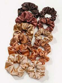 12 قطعة/مجموعة من أربطة الشعر الحريرية، إكسسوارات شعر كورية بأسلوب إنستغرام، مناسبة للفتيات والنساء، من اللون البيج الناعم إلى البني الأنيق، سواء كان الأسلوب الكوري للتنقل أو أسلوب مدونات إنستغرام أو الخروجات العادية، يمكن مطابقتها بسهولة، مما يتيح لك إنشاء تسريحة شعر فريدة كل يوم، عنصر لا غنى عنه لدى العديد من مدونات الموضة. مجرد ربطة بسيطة يمكن أن تخلق جوًا كسولًا ولكن أنيقًا، مما يجعلك محط أنظار الجميع. حامل ذيل الحصان - متعدد الألوان - مشاهدة 1