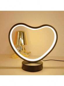 1 pieza Lámpara de mesa clásica y retro - Interruptor de control USB, 3 tonos cálidos de iluminación suave, adecuada para dormitorio, estudio, sala de estar, regalo ideal del Día de San Valentín para novio, novia, familia - Multicolor - Ver 8