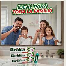 Set Briden crema dental sin flúor, Pasta Dental, Pasta De Dientes Con Ingredientes Naturales, Pasta Dental Sin Fluor, Cuidado Dental Dientes Saludables, Briden Cardamomo 3 Pzs.100 ml.con exprimidor - La Corona. - 1 - Ver 2