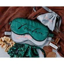 3pcs Personalized Silk Eye Mask Set, Bridesmaid Gift Set, Silk Eye Mask, Eye Mask, Bridesmaid Gift Bag, Bridesmaid Invitation Card - Multicolor - View 3