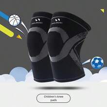 Unisex Kids Knee Pads Training Set, Breathable Basketball Children's Suit, Sports Joint Protection, Kneeling Practice, Dance Knee Pads, Anti-Fall, Unisex Football Knee Pads - Black - View 11