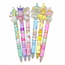 6pcs/Set Hello Kitty, Melody, Kuromi, Cinnamoroll, Pochacco Cute High-Quality Neutral Pens, Learning Stationery, Learning Rewards, Gift Set, Creative Gift - Multicolor - View 3