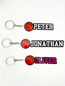 1/3/5pcs Customizable Sports Ball Keychains, Can Customize Name, Keychain/Bag Tag, Keychains, Name Tags, Sports Keyrings, Personalized Sports Keychains, Men's Sports Keychains, Personalized Sports/School Tags - Customized Acrylic Sports Keychains - Backpack Name Tags - Team Gifts, Gifts For Her, Gifts For Him, Gifts For Mom, Gifts For Friends, Home Decor, Decorations, Personalized Gifts, Custom Gifts - Multicolor 5 (balls) - View 11