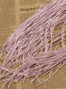 1pc Silver Thread Curtain Decorative Partition Curtain Door Curtain For Living Room Bedroom Folding Screen, No Drilling Required