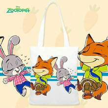 Zootopia Themed Canvas Tote Bag, Apparel Store/Cinema Event Canvas Handbag, Exquisite Small Gift, Birthday/Valentine's Day Gift Option - Multicolor - View 6