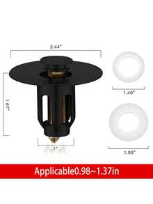 1pc Stainless Steel Universal Sink Plug, Bathroom Basin Pop-Up Drain Filter, Hair Catcher, Basin Drain Stopper Replacement Parts