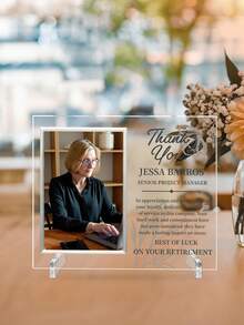 Personalized Employee Award, Retirement Appreciation, For Manager, Staff, Retirement Award Custom Award Plaque ,Thank You, Personalized Gift,T-Shirt With A Custom Printed Slogan