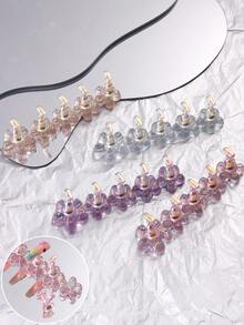 Flower Shape Nail Plate Nail Practice Stand, Unscented, With Magnet, For Nail Painting Practice, Manicure Practice, Sticker Nail Stand, Nail Painting Practice Tool, Paint Stand