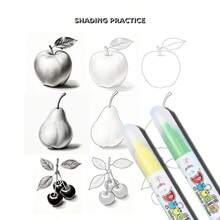1pc How To Draw In 24 Days Tutorial: Learn To Draw Patterns Through Simple And Easy-To-Understand Steps And Instructions, A Guide For Adult Beginners To Practice Sketching And Shading (No Pen) - Single Piece - View 3