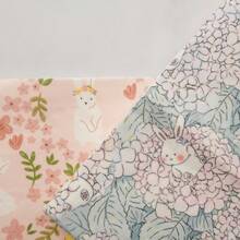 1个A5/A6兔子图案笔记本电脑保护套，计划本保护套，杂志保护套，办公文具保护套，返校季 - 彩色 - 查看 7