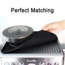 Tapete de compactação de café para Breville 870/880, tapete de silicone para máquina de café expresso Breville, tapete antiderrapante Breville com bordas elevadas, capa superior impermeável e resistente ao calor para máquina de café. - Multicolorido - Ver 7