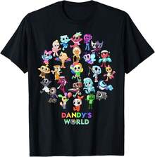 Dandy'S World Characters - Funny Dandys World Men Women T-Shirt Casual Men'S Cotton T-Shirt Crew-Neck Top Micro-Stretch Knitted Fabric Regular Fit - As Shown In the Figure - View 6