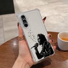 Funda de Teléfono S- Revolution Adecuada para Samsung Galaxy A56, A26, A36, A55, A35, A06, A16, A05, A14, A24, A34, A54, A15, A05S, A25, A23, A33, A53, A73 4G 5G, Cubierta Transparente Suave Antigolpes, Cubierta de Uso Diario, Tema de Anime, Material Duradero, Moldeado por Inyección, Usuarios Casuales, Entusiastas de la Tecnología - Mezcla de colores - Ver 6
