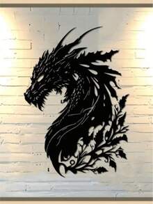 Impresionante decoración de pared con cabeza de dragón de metal - Ideal para la decoración del hogar, la sala de estar, el dormitorio y los espacios al aire libre - Regalo perfecto para el día de la inauguración de la casa o las fiestas