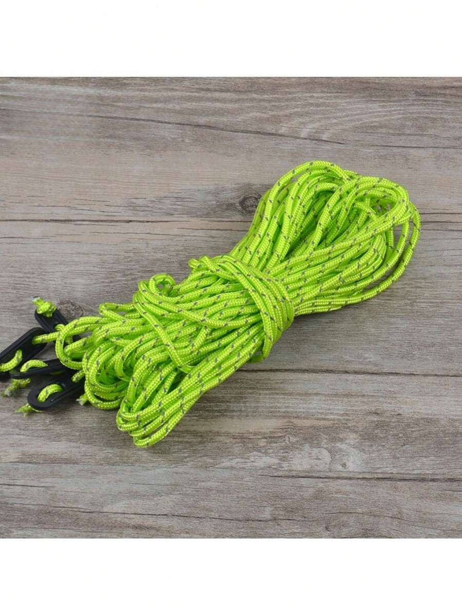 4根/套 2.4米/4米 户外帐篷反光绳，天篷拉绳套装，高强度防刮防风绳，涤纶帐篷绳