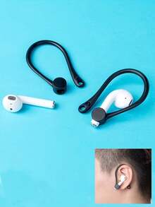1 Pair Multi-Color Silicone Earphone Holder Strap, Includes Earphone Accessories, Suitable For Birthday, Sports, Boyfriend/Girlfriend, Valentine's Day, Ramadan, Travel Gifts - Multicolor - View 4