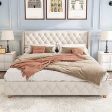 Bed Bases & Foundations - Beige + Linen + 140cm*190cm - View 6