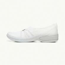 Bzees For LifeStride Niche Sneaker Women 5.5 Bright White Slip On Shoes ZOGG1658 - White - View 3