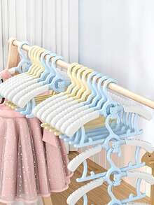 16pcs Adjustable Baby Clothes Hangers, Space-Saving Baby Clothes Drying Rack, Nursery Wardrobe Storage Organizer, Essential For Newborns - Coat Hanger - View 3