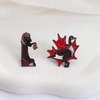 Kanada Akçaağaç Yaprağı Broş, Rozet Rulosu, Emaye Rozet, Çizgi Film Rozeti, Yaka İğnesi, Giysiler, Çantalar, Şapkalar ve Diğer Aksesuarlar İçin Uygundur