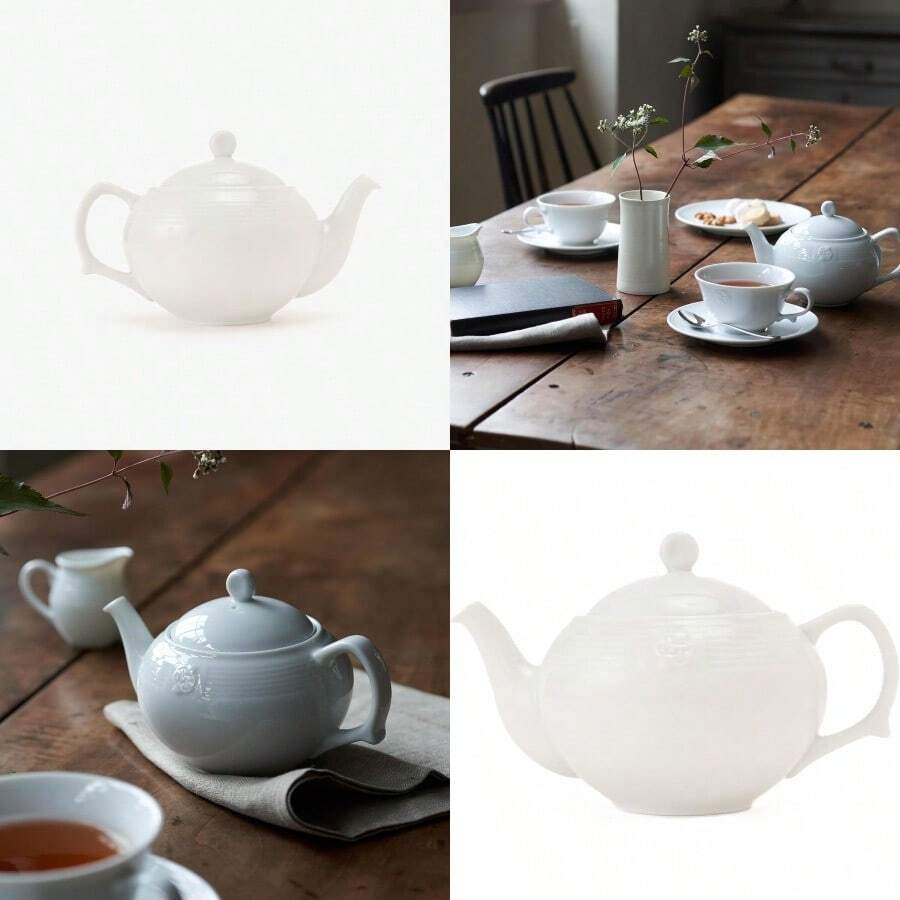 [ アフタヌーンティー リビング ] AfternoonTea LIVING ティーポット BJ37 茶漉し付き ティーポット パラレル アイボリー - ワンカラー - チェックする 1
