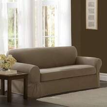MAYTEX Funda de sofá, Carbón, Sofá, 1(2-Piece Sofa Gris antracita) - Multicolor - Ver 2
