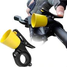 Timbres de Bicicleta,Campana de Bicicleta de Montaña,Campanas de Bicicleta con Sonido Fuerte,Campanas de Cuernos,Ajuste para Manillares de 0.87-1.25in/22.2-31.8mm - Amarillo - Ver 12