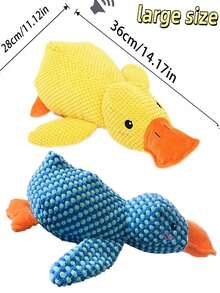 1 Set Of Soft Duck Plush Toys That Can Bark, Yellow/Green/Pink,Companion Animals For Cats And Dogs, Helping Dogsplay And Consume Energy, Suitable For Small And Mediumsized Pets (Large Pets May Bite People, So It Is Not Recommended For Large Pets), Christmas Pet Gift