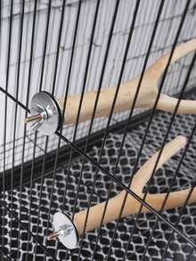 Natural Wooden Parrot Perch | Minimalist Style | Anti-Slip Scratching Post | Suitable For Medium Parrots (Alexandrine Parrots, Eclectus Parrots)