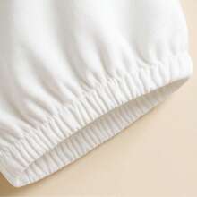 Women's Regular Length Non-Stretch Cotton Round Neck Short Batwing Sleeve T-Shirt For Everyday Wear - White - View 4