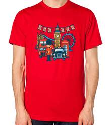 London Unisex T-Shirt - Black - View 8