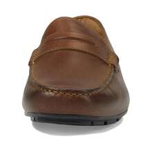 Florsheim Throttle Penny Loafers Men's US 10 Brown Leather Slip On Shoes GAL634 - 棕色 - 查看 4