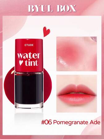 ETUDE [唇膏]镜面果汁唇釉保湿不粘腻|玻璃唇效果持久滋润不假|透明色3秒遮瑕约会必备