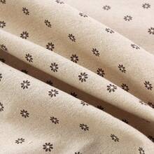 1 mảnh vải pha polyester họa tiết hoa màu nâu, thích hợp để may chăn, may vá thủ công, làm vỏ bọc ghế sofa, rèm cửa, túi xách, gối, bọc đồ nội thất - Chỉ giặt tay, cắt theo kích thước yêu cầu. - Nhiều màu - Xem 10
