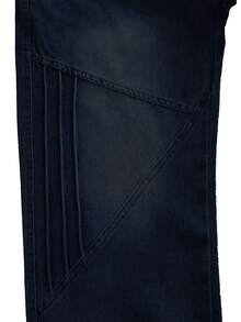 Teenage Jeans Stylish Cropped Design With Comfortable Tapered Legs, Perfect Fit For Teens In Modern Streetwear Style - 藍色 - 查看 5